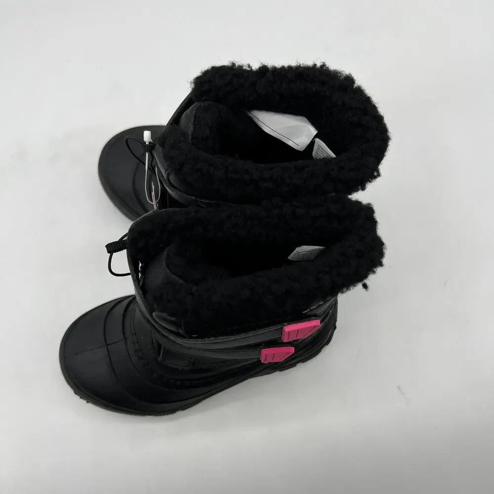 Wonder Nation Toddler & Kids Winter Boots -5F Black Pink Size 9